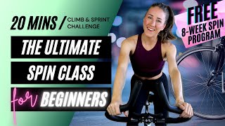 THE ULTIMATE SPIN CLASS FOR BEGINNERS  20 Minute Beginner Spin Class • Beginners Guide to Cycling [upl. by Euridice479]