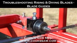 Sawmill Bandsaw Blade Basics 17  Diving and Rising Blades Part 5 Blade Guides [upl. by Phalan]