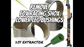 Fox racing shox 32 remove bushing DIY 3d printed extractor fox diy 3d [upl. by Litta]