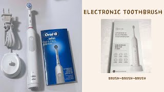 BRAUN OralB PRO1 電動牙刷amp MEDICARE深層音波電動牙刷  開盒錄影記錄 ＃16  17 [upl. by Gile]