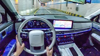 The All New 2024 Hyundai Santa Fe Calligraphy POV Night Drive [upl. by Amin706]