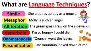 LANGUAGE TECHNIQUES  With Examples [upl. by Orian67]