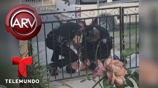 Brutal golpiza de tres policías a un pandillero  Al Rojo Vivo  Telemundo [upl. by Kinson]