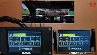 Basic vs Enhanced Nextion SimHub Dashboard Display Comparison Tests SIM RACING [upl. by Chenay688]