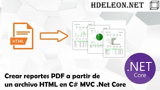 Crear reportes PDF a partir de un archivo HTML en C MVC Net Core [upl. by Arykat190]