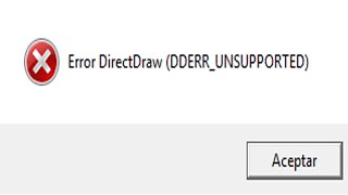 Reparar Error Direct Draw DDERR UNSUPPORTED [upl. by Eleanore]