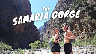 HIKING IN SAMARIA GORGE  CRETE GREECE  Mountains Ruins Beaches amp Epic Views [upl. by Eniala]