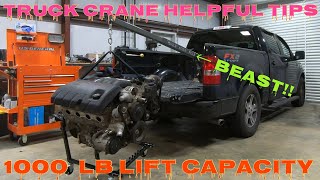 Cheap Harbor Freight 12 ton Truck Crane SUCCESS [upl. by My]