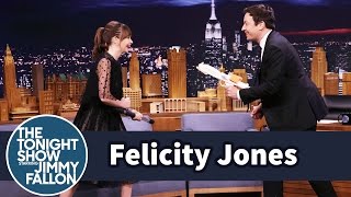 Felicity Jones Demos Her Badass Star Wars Fight Moves on Jimmy [upl. by Annahsirhc]