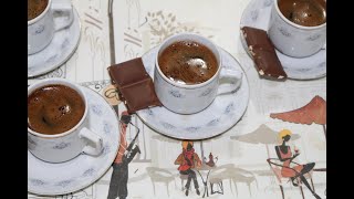 How to make Turkish coffee  Easy and exact traditional recipe subtitles in your language [upl. by Kline]