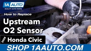 How to Replace Upstream O2 Sensor 0511 Honda Civic [upl. by Eellek]