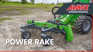 Avant attachments Power rake [upl. by Acisej]