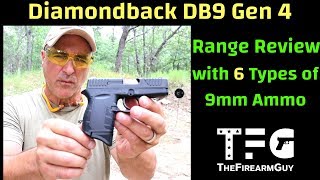 Diamondback DB9 Gen 4 Range Review  TheFireArmGuy [upl. by Yruam660]