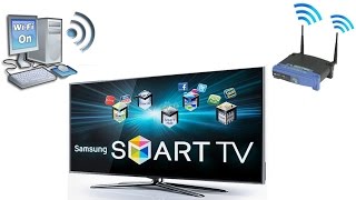 Podlaczenie komputera do Samsung Smart TV przez siec bezprzewodowa Wifi [upl. by Holly-Anne]