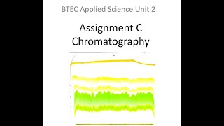 BTEC Applied Science Unit 2 Chromatography [upl. by Cassi]