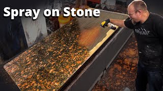 Spray on Granite in 10 minutes  Stone Coat Epoxy [upl. by Eirrehs]