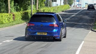 LOUD Volkswagen Golf 7 R with Armytrix Exhaust  Revs Launch Controls amp Accelerations [upl. by Hannaoj]