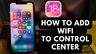 How To Add Separate Wifi In iPhone Control Center iOS 18 Update [upl. by Gearalt]