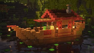 Minecraft How to build a Ship in Minecraft Container Barge Minecraft Ship Tutorial [upl. by Ainel]