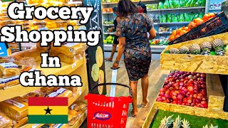 GROCERY SHOPPING IN ACCRA GHANA  STREET FOODS  Ohhyesafrica [upl. by Dloreh]