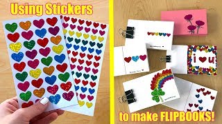 FLIPBOOK CHALLENGE How many flipbooks can I make from a single pack of stickers [upl. by Waddle]