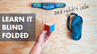 LEARN TO SOLVE A 3x3 RUBIKS CUBE BLINDFOLDED OP METHOD [upl. by Orsay]