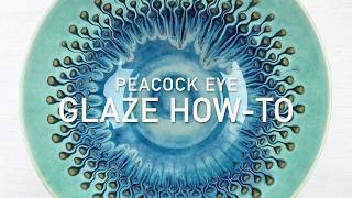 Peacock Eye Glaze  Glazing Howto [upl. by Ahsar]