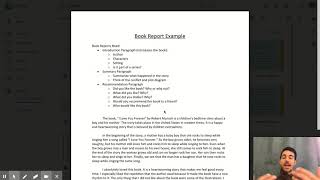 How To Write a Book Report [upl. by Otrebla370]