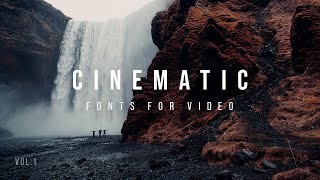 Best Cinematic Fonts 2021  Volume 1 [upl. by Yovonnda]