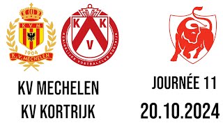 KV Mechelen  KV Kortrijk Jupiler Pro League [upl. by Jehial283]