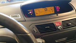 How to reset a service light in a Citroën C4 picasso [upl. by Gaddi]