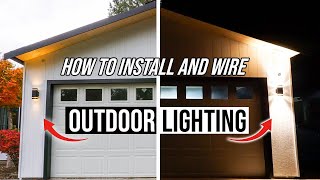 How To Install And Wire Outdoor Light Fixtures  Easy Home DIY Project [upl. by Tillie991]