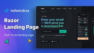 Razor UI Landing Page  Tailwind CSS [upl. by Timofei38]