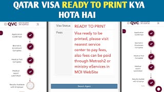 Qatar Visa Ready To Print Full Details [upl. by Phillipp]