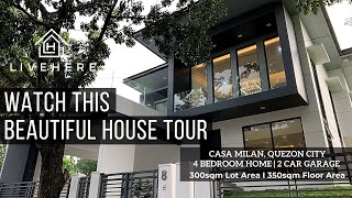 Modern Design House for Sale in Quezon City Casa Milan [upl. by Ayhay]