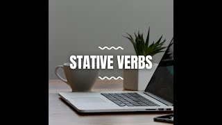 Stative verbs Durağan Eylemler [upl. by Nyladnor590]