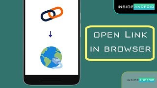 Open Link in Browser  Android App  Android Studio [upl. by Mattson366]