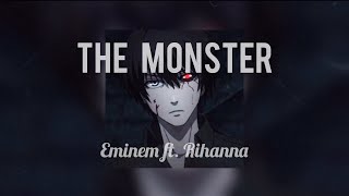 the monster  eminem ft rihanna  slowed with lyrics [upl. by Euqinahs]