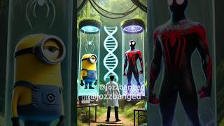 Minion Hybrid Superheroes SpiderMan Miles Morales Thor Green Lantern Punisher and Blade Unite [upl. by Nosmas]