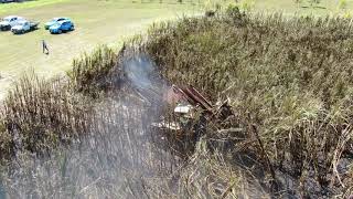 Home Hill Show Grounds Cane fire and harvest  13th amp 14th August 2020 [upl. by Sydalg]