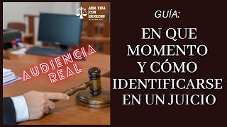 INDIVIDUALIZACIÓN 👨‍⚖️ de las Partes  Audiencia Penal ORAL Análisis y EJEMPLO [upl. by Meean]