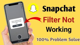 Snapchat Something Went Wrong Problem  Snapchat Filter Not Working [upl. by Robbi]