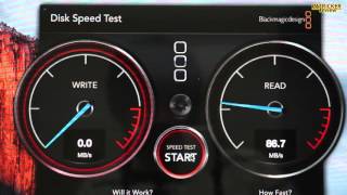 MAC MINI LATE 2014 Speed Disk Test [upl. by Nellad605]