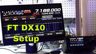 Yaesu FTDX10  Display Monitor  Ham Radio Deluxe  A Night w N9YO [upl. by Ardnaxila]