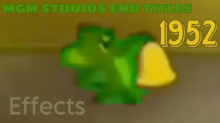 MGM STUDIOS END TITLES 1952 EFFECTS [upl. by Anigue101]