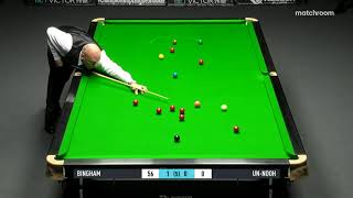 147 Stuart Bingham MAKES 147 against Thepchaiya UnNooh at BetVictor Championship League Snooker [upl. by Nonah]