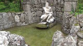 Neptunbrunnen  Brunnen  Wasserspiele  Schloss Hellbrunn  Salzburg [upl. by Sklar879]