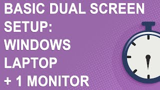 How to set up an external monitor in Windows using an HDMI cable 2021 [upl. by Aluin969]