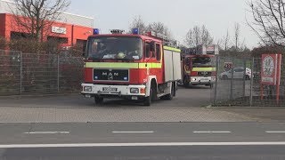 Einsatz bei Wachbesetzung  Löschzug DortmundAsseln mit DLK LZ28 [upl. by Adnirak]