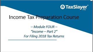 Tax Preparation Course for Professional Preparers Module 4 Part 2 [upl. by Aiva122]